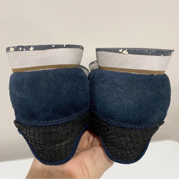 WODEN Women’s Ydun Suede Mesh II Sneaker Navy Blue Size 38 US 6.5 - Picture 9 of 13